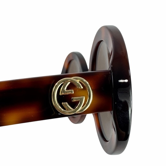 GUCCI GG0319S 002 Havana Round Sunglasses with Brown Lenses - Picture 7 of 14